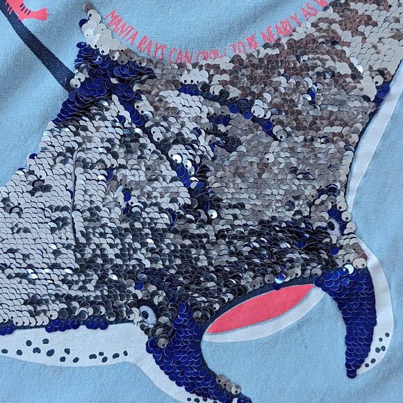 SOLD - Mini Boden shirt with sequins - Picture 3 of 9